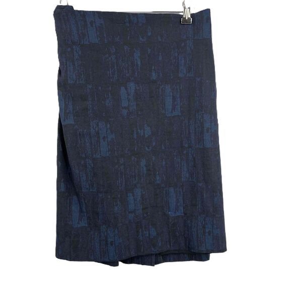 MM Lafleur Dresses & Skirts - M.M. Lafleur Pencil Skirt Black Blue Patterned Professional Office Size 2X